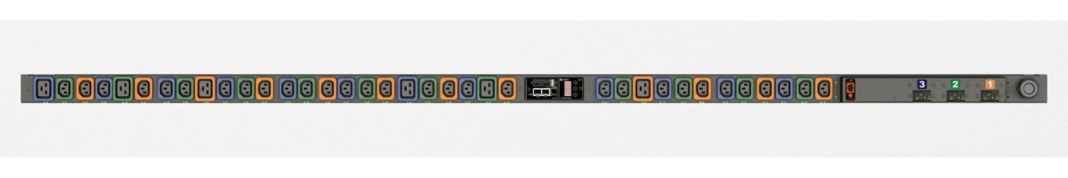 Vertiv Geist MNS3EGW1-36PT68-3TL15A0A10-S-A power distribution unit (PDU) 36 AC outlet(s) 0U Black