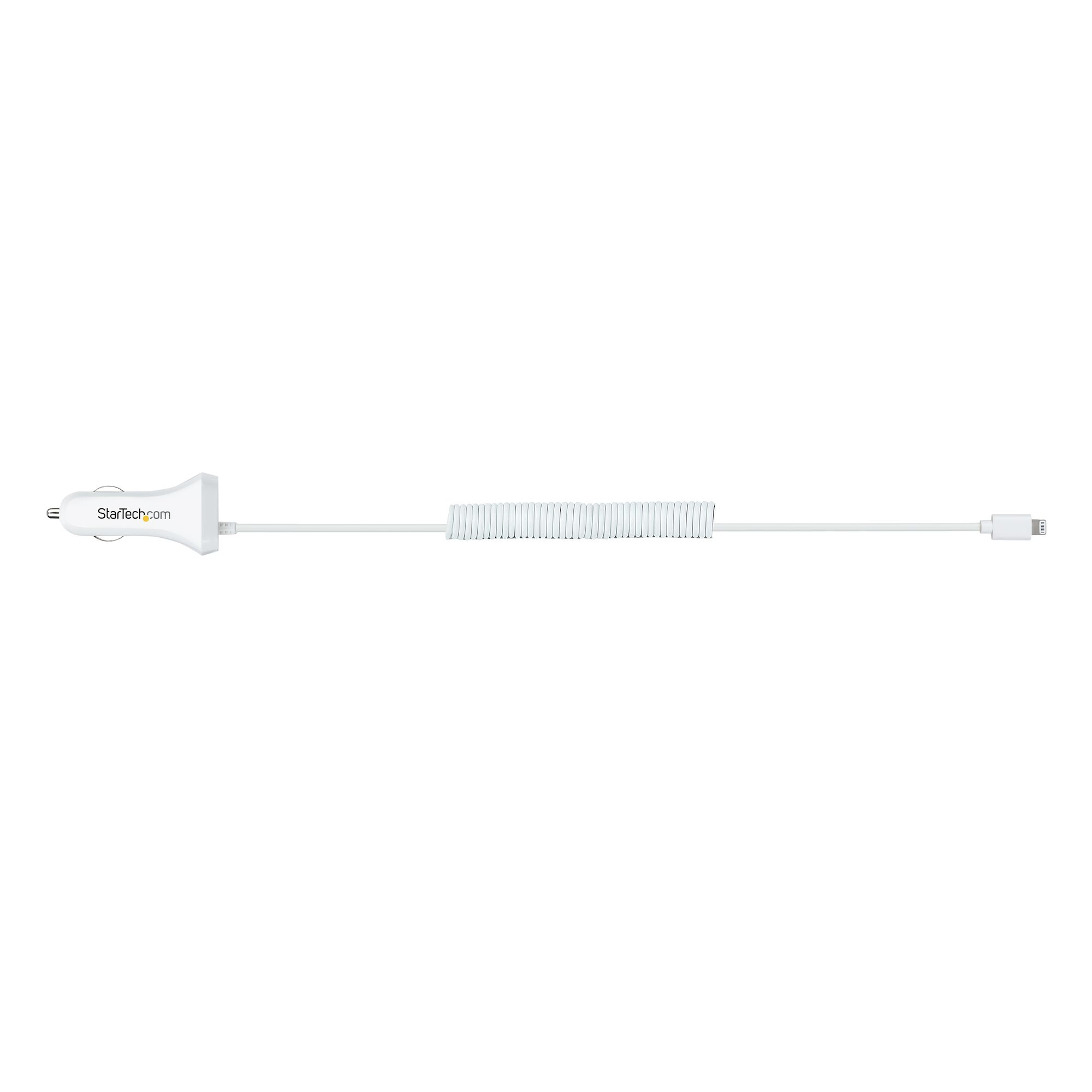 StarTech.com Lightning Car Charger with Coiled Cable, 1m Coiled Lightning Cable – image 7