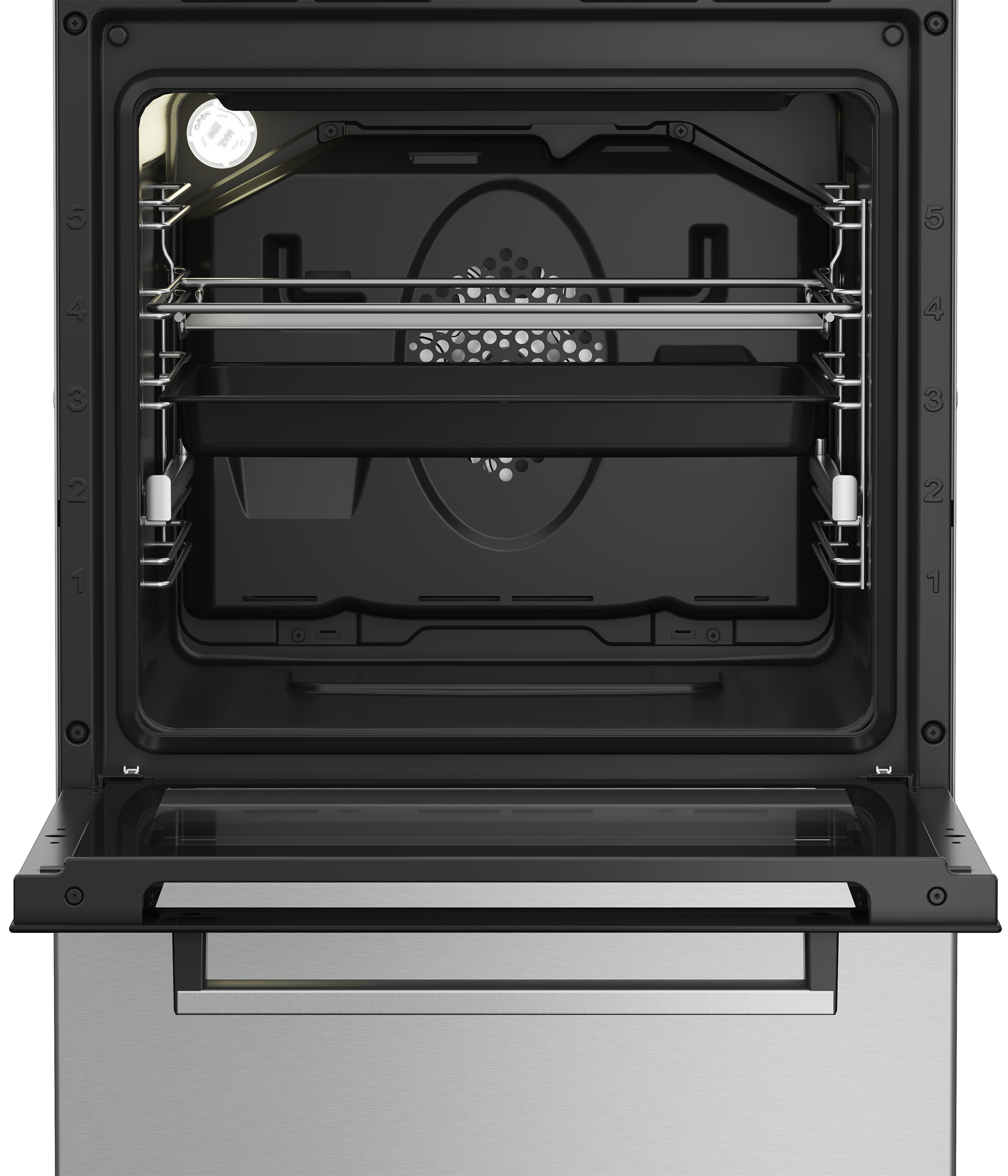 Beko FSM52321DXDT cooker Freestanding cooker Electric Gas Stainless steel, Black – image 4