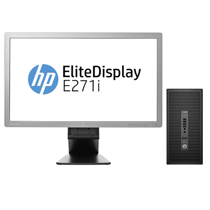 HP 705 G1 MT + EliteDisplay E271i – image 1