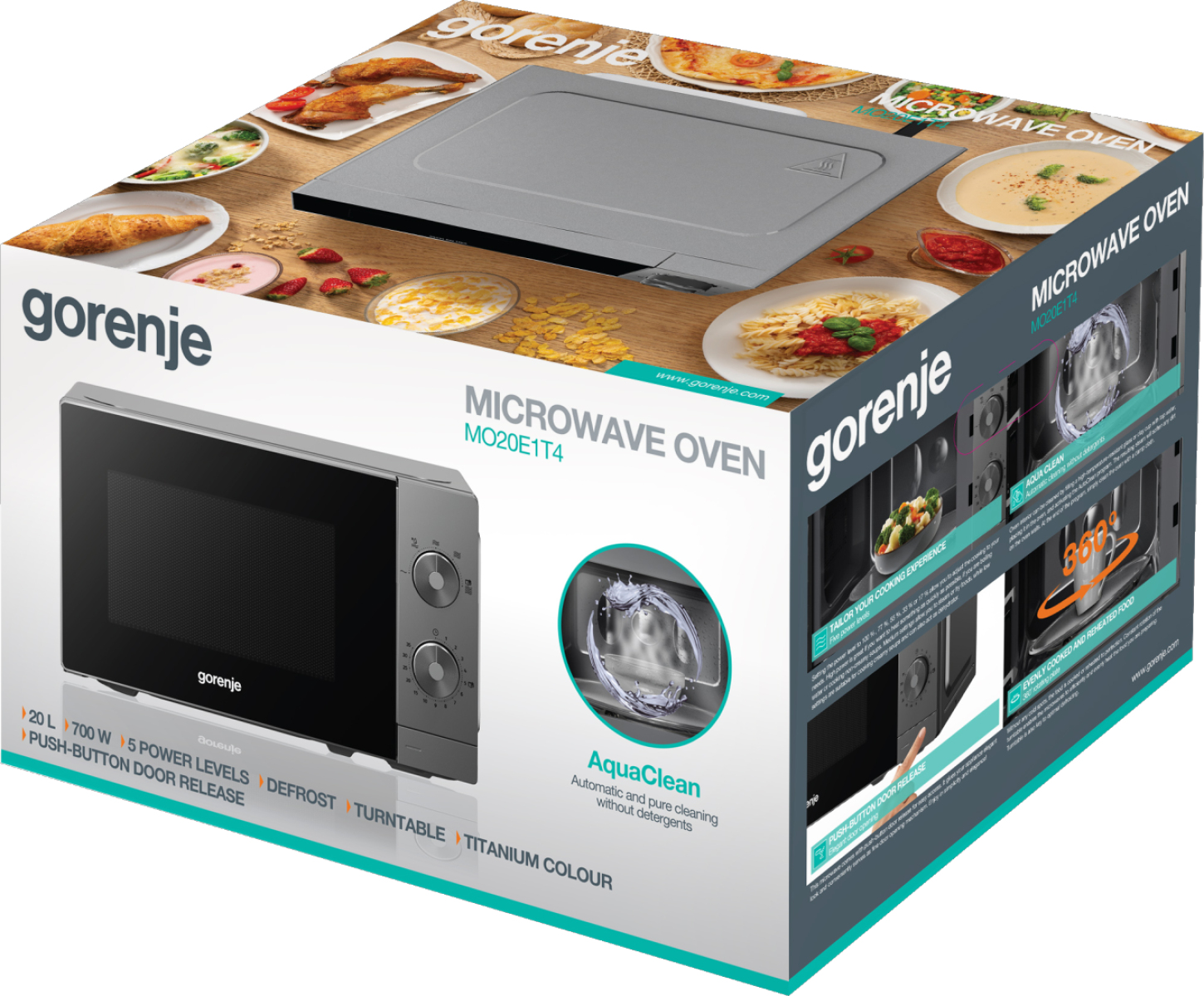 Gorenje MO20E1T4 Stainless steel Solo microwave Countertop – image 5