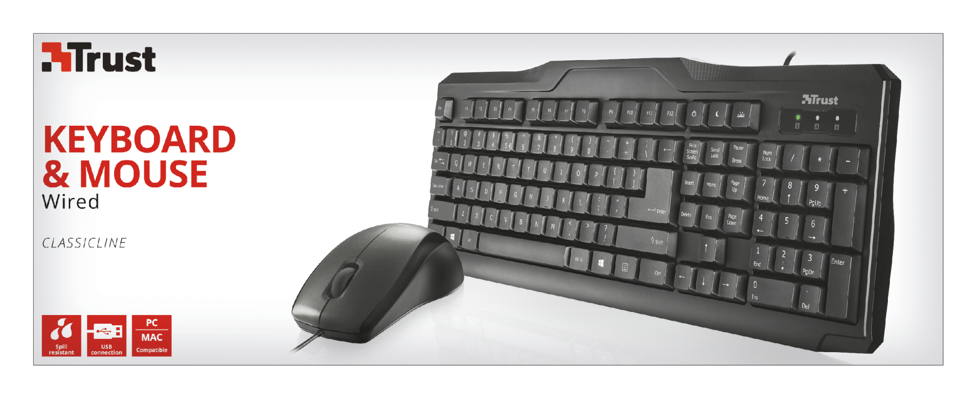 Trust 22064 keyboard Mouse included Home USB Black – image 8