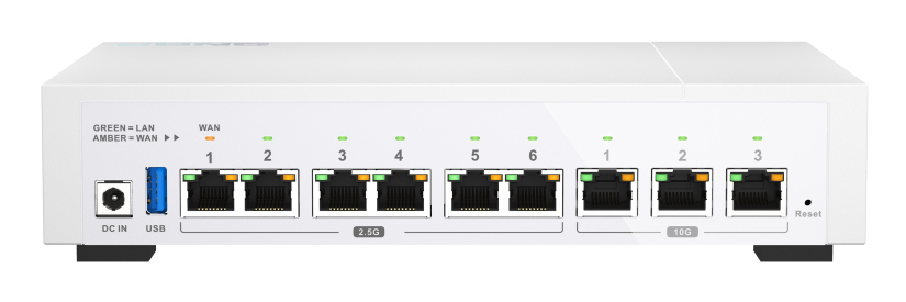 QNAP QHora-322 Kabelrouter 2.5 Gigabit Ethernet, 10 Gigabit Ethernet Weiß