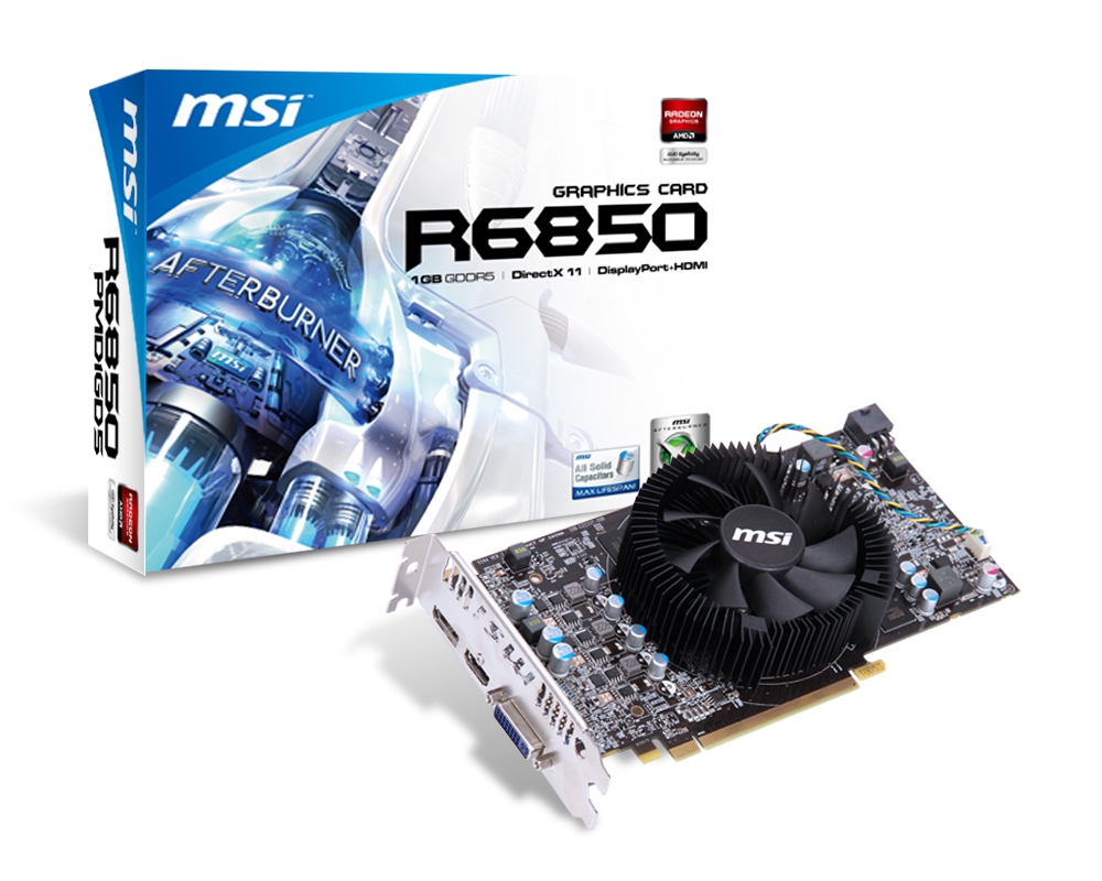 MSI V244-084R graphics card AMD Radeon HD6850 – image 1