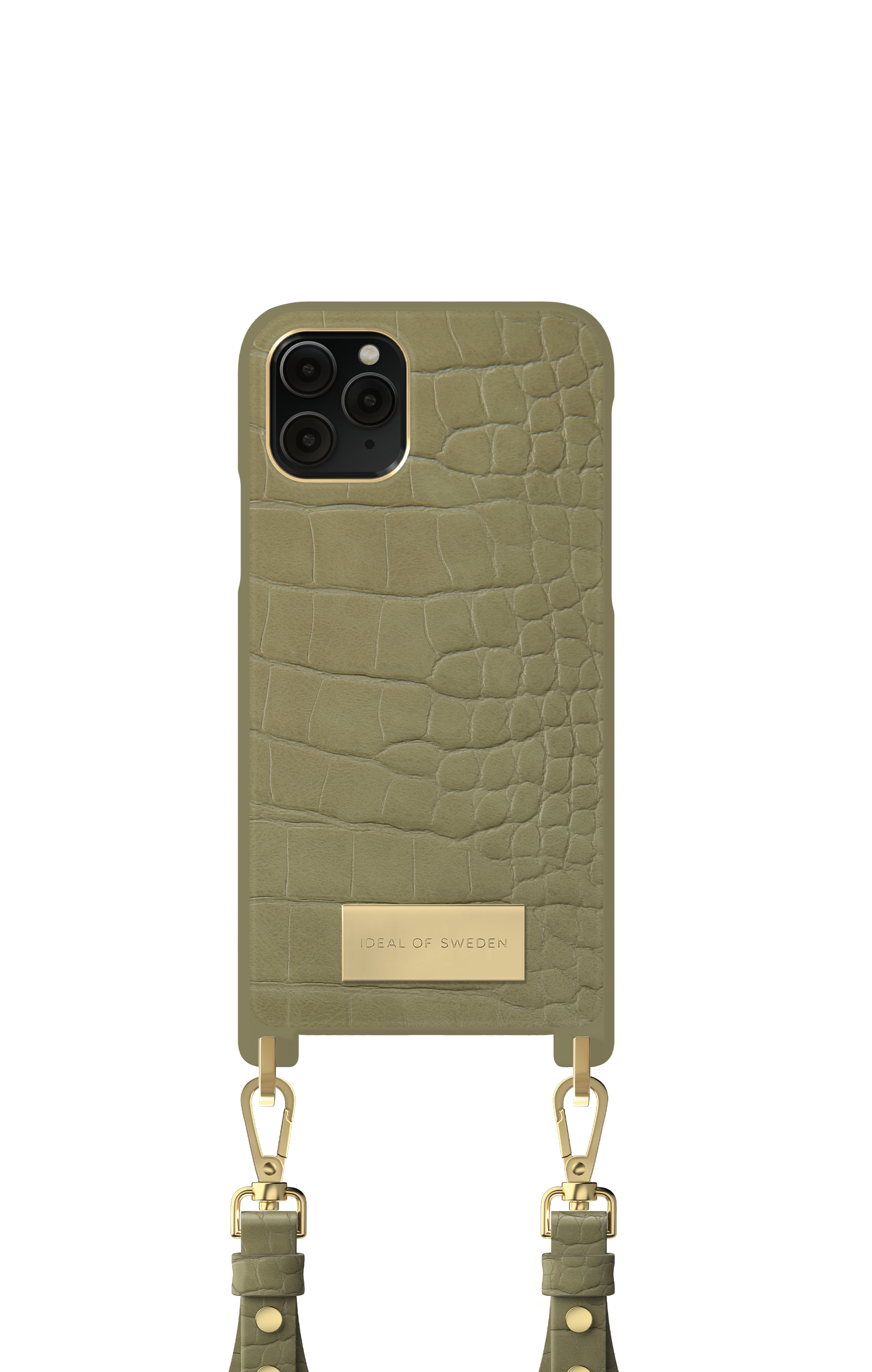 iDeal of Sweden Atelier Necklace iPhone 11P/XS/X Sage Croco – image 4