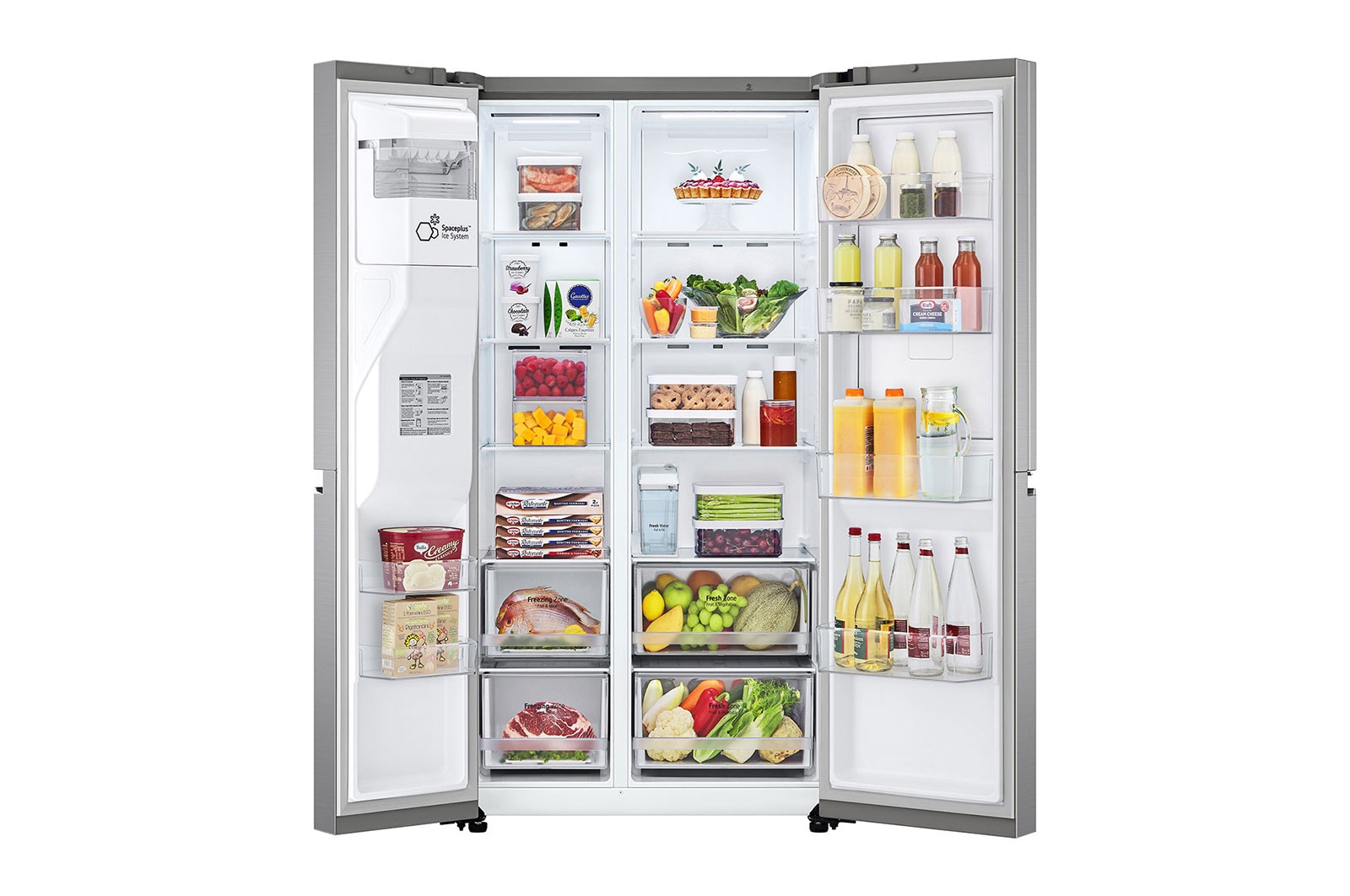 LG GSJV71PZTE side-by-side refrigerator Freestanding – image 2