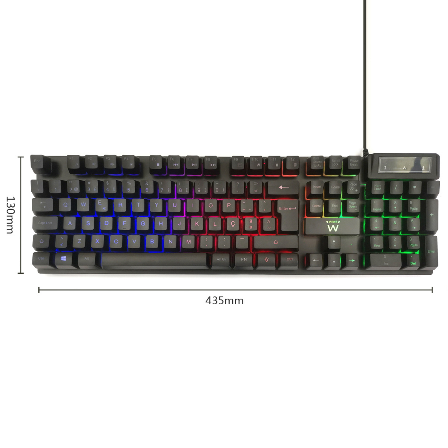 Ewent PL3319 keyboard Gaming USB QWERTY Portuguese Black – image 8