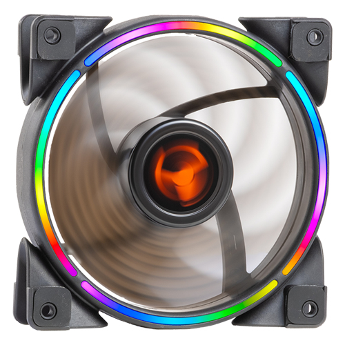itek T-Ring ARGB Computer case Fan 12 cm Black image 1