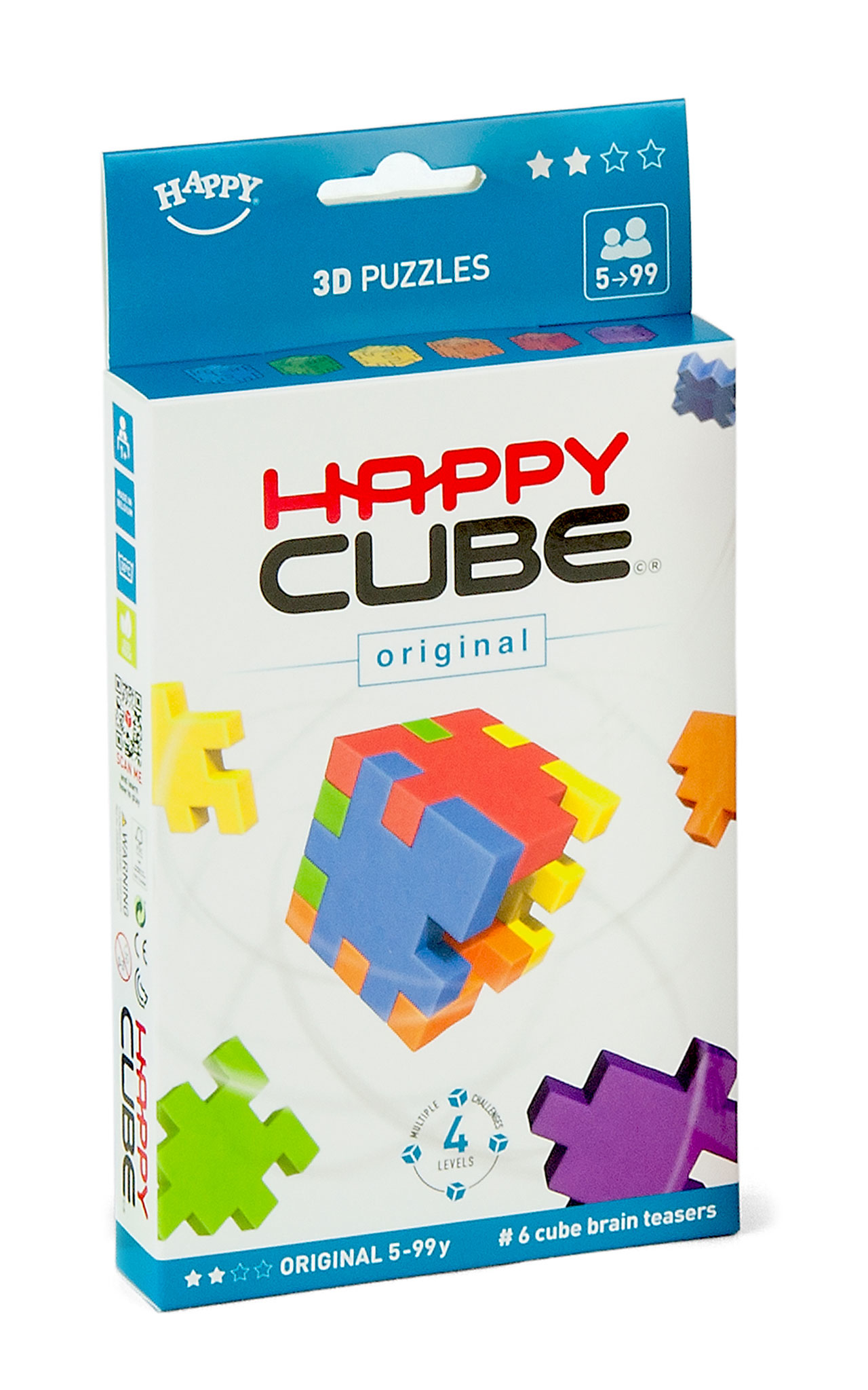 SmartGames Happy Cube 6 Colour Pack Original 3D-palapeli