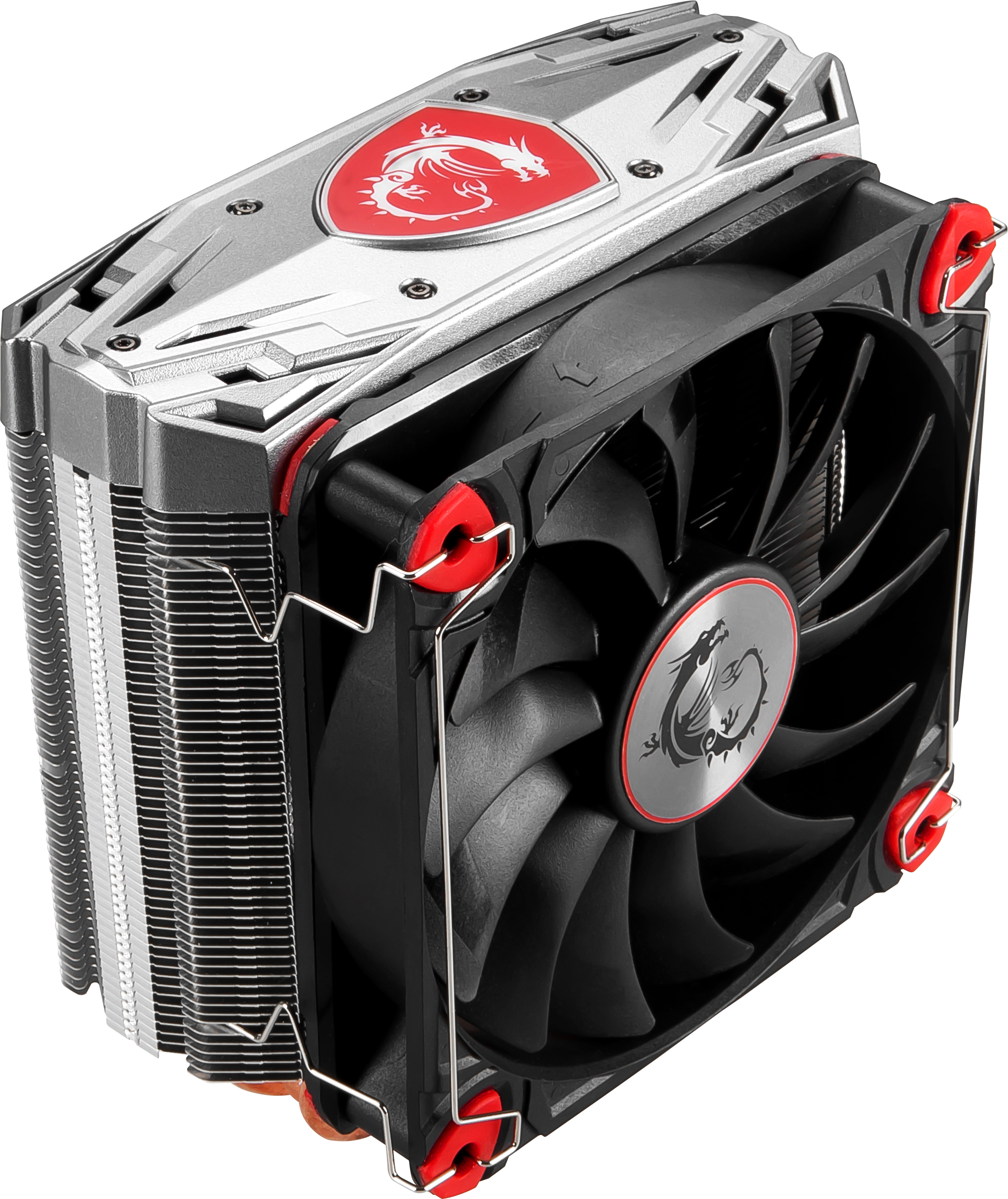 MSI Core Frozr S CPU Air Cooler ‘4 Heatpipes, 1x 120mm PWM Fan, Silver Gaming Shield design top cover, Compatible with Intel and AMD Platforms’ image 2