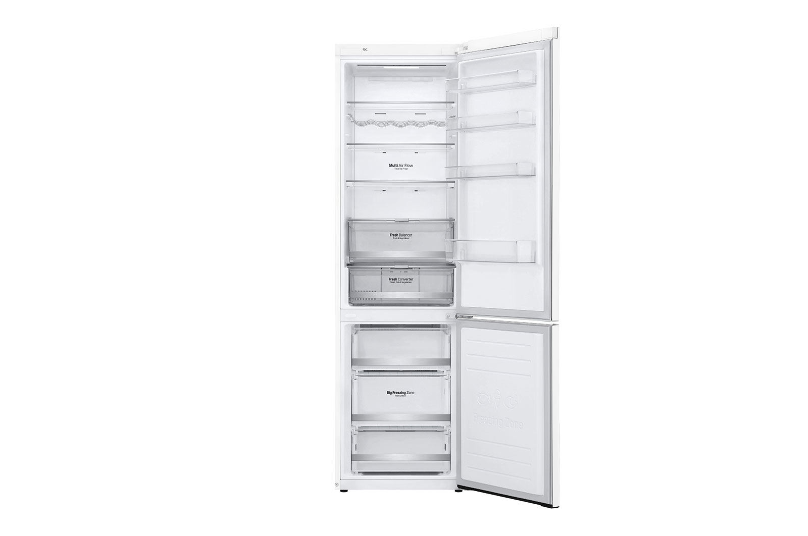 LG GBB72SWDFN fridge-freezer Freestanding – image 2