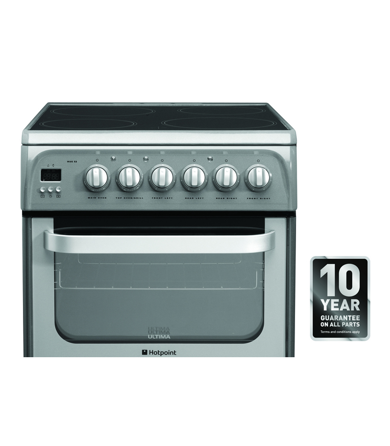 Hotpoint HUE52GS cooker Freestanding cooker Electric Ceramic hob Graphite – image 3