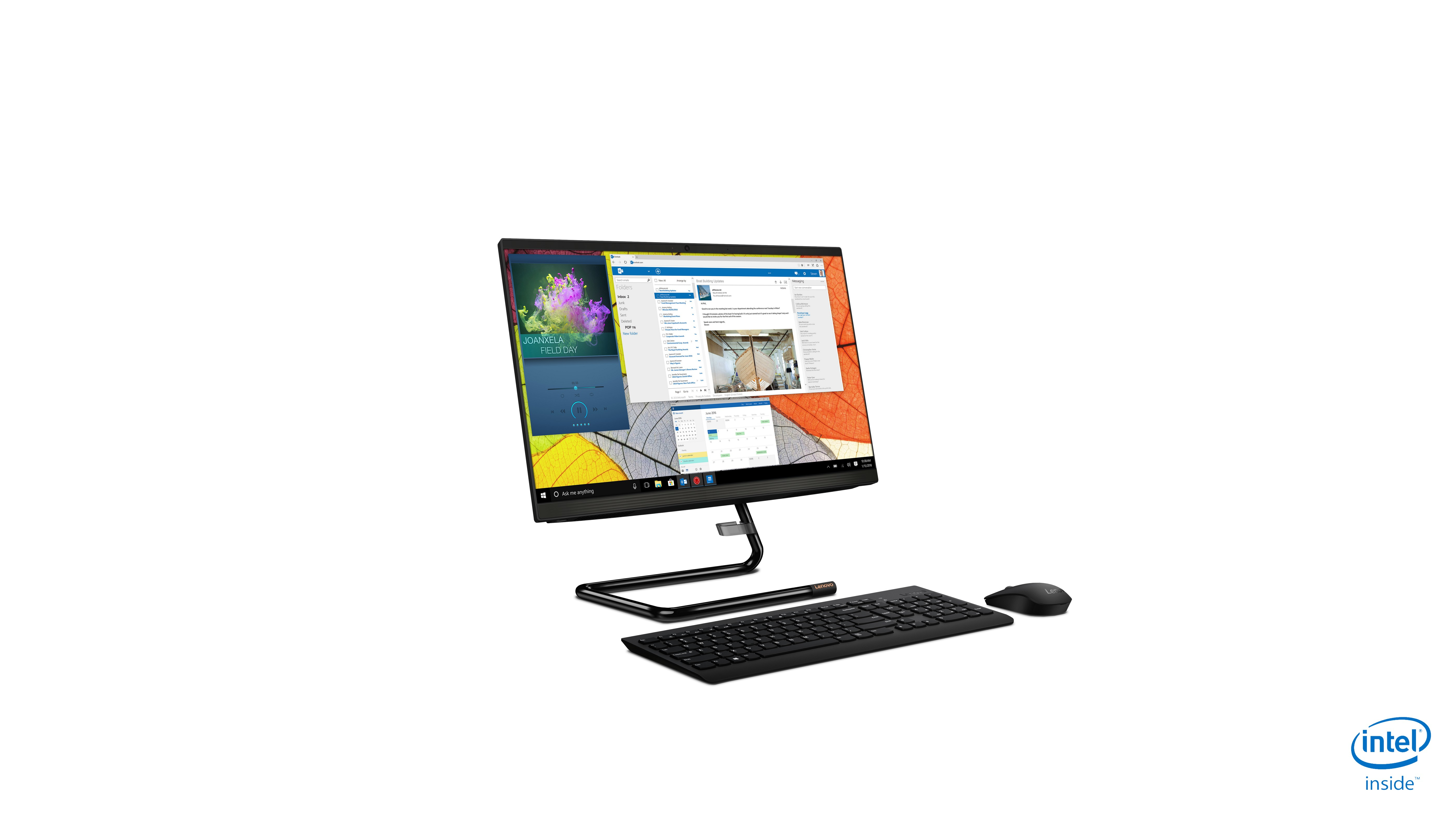 Lenovo IdeaCentre A340 Intel® Pentium® Gold G5420T 54.6 cm (21.5″) 1920 x 1080 pixels All-in-One PC 4 GB DDR4-SDRAM 1 TB HDD Windows 10 Home Wi-Fi 5 (802.11ac) Black image 11