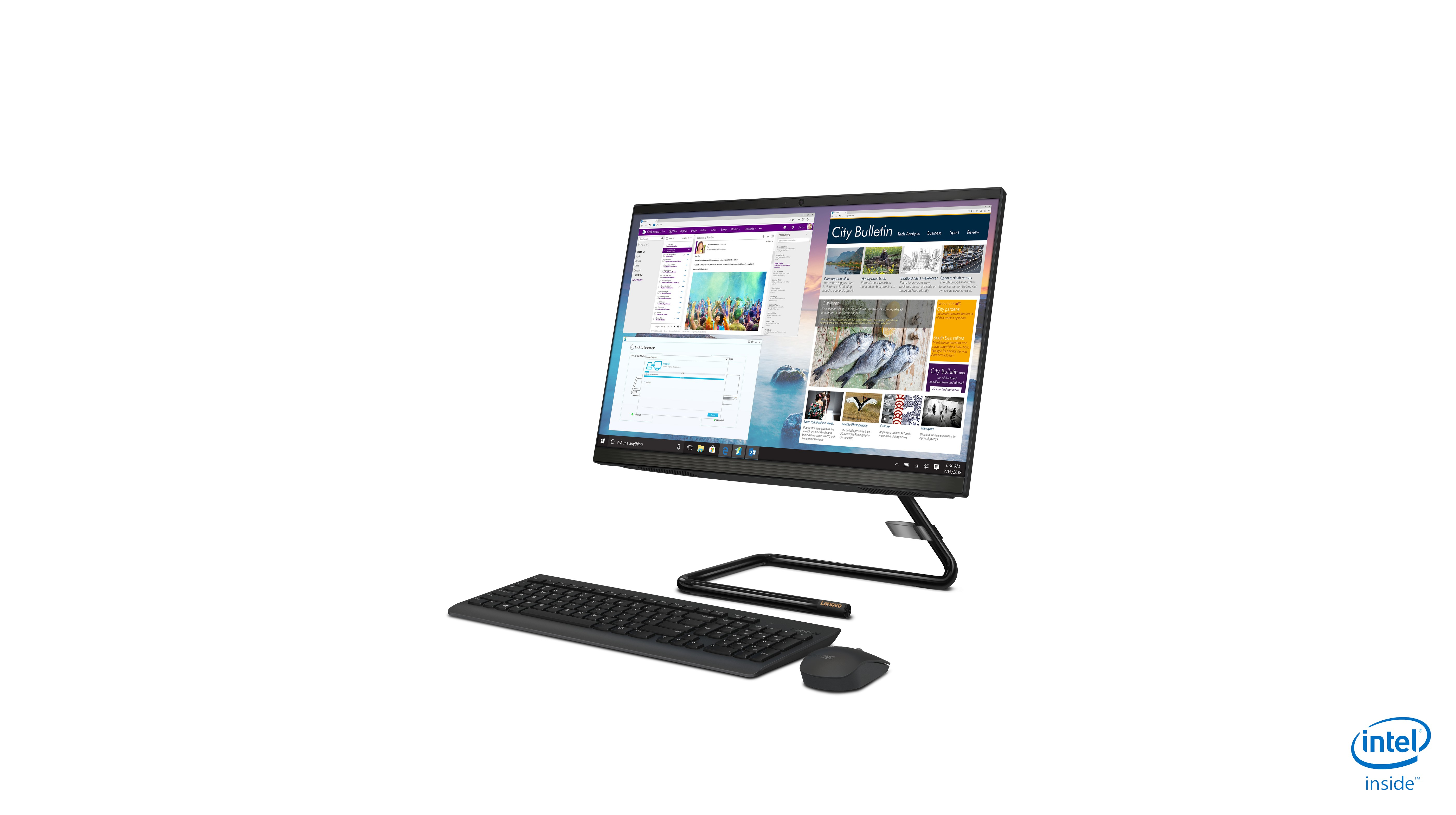 Lenovo IdeaCentre A340 Intel® Pentium® Gold G5420T 54.6 cm (21.5″) 1920 x 1080 pixels All-in-One PC 4 GB DDR4-SDRAM 1 TB HDD Windows 10 Home Wi-Fi 5 (802.11ac) Black image 10