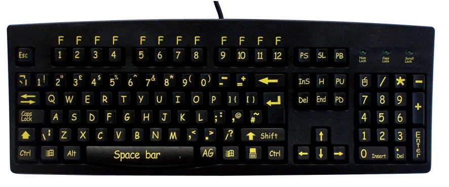 Hypertec HKBHIVUBKUP keyboard USB QWERTY English Black