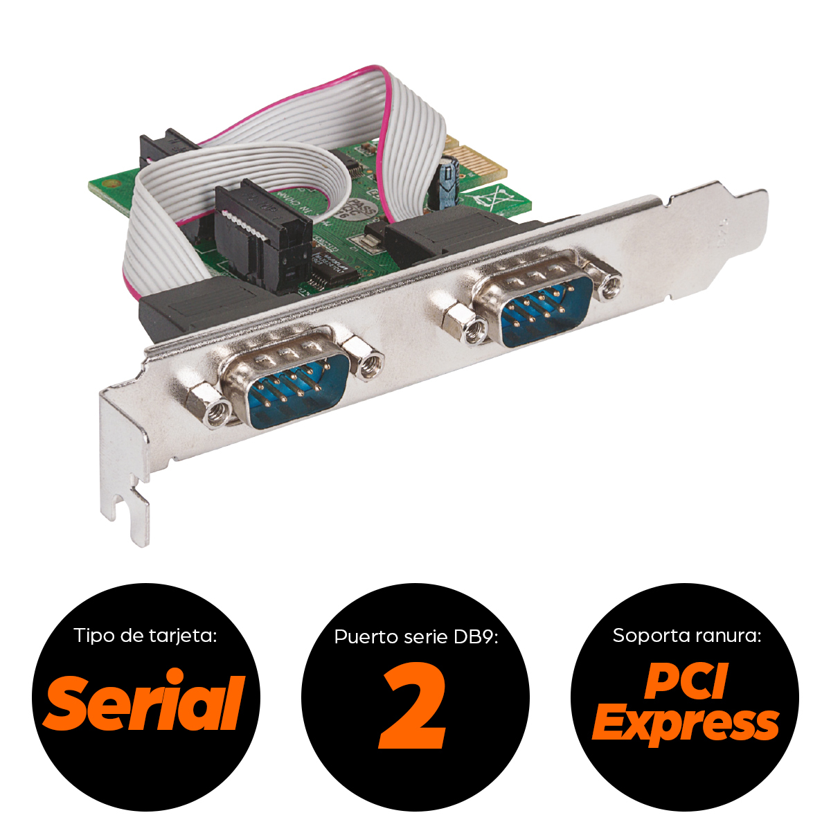 Tarjeta PCIe Serial Manhattan 152082