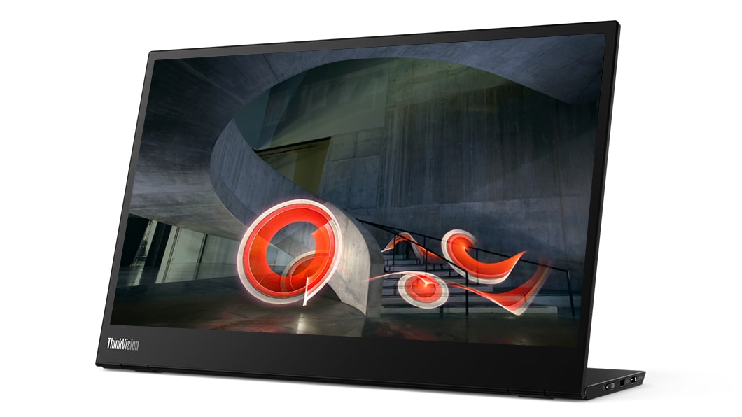 Lenovo ThinkVision M14 computer monitor 35.6 cm (14″) 1920 x 1080 pixels Full HD LED Black image 2