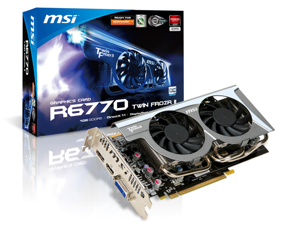 MSI R6770TWINFROZRIIOC graphics card AMD Radeon HD6770