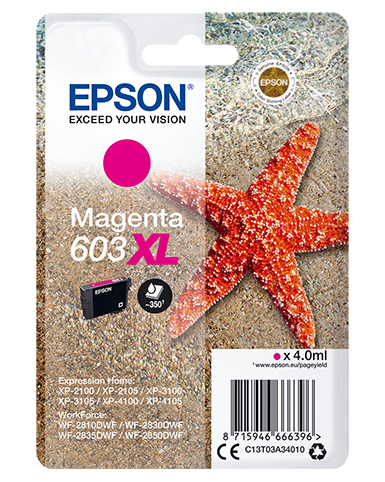 Epson Singlepack Magenta 603XL Ink