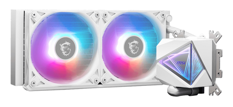 Enfriamiento Líquido MSI MAG CORELIQUID I240 - 2 Ventiladores - ARGB - Blanco - MAG CORELIQUID I240 WHITE