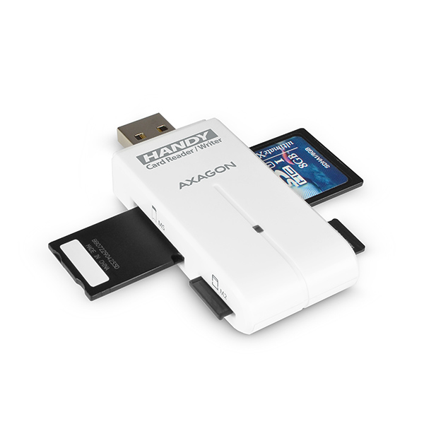 Axagon CRE-D4 card reader USB 2.0 White – image 8