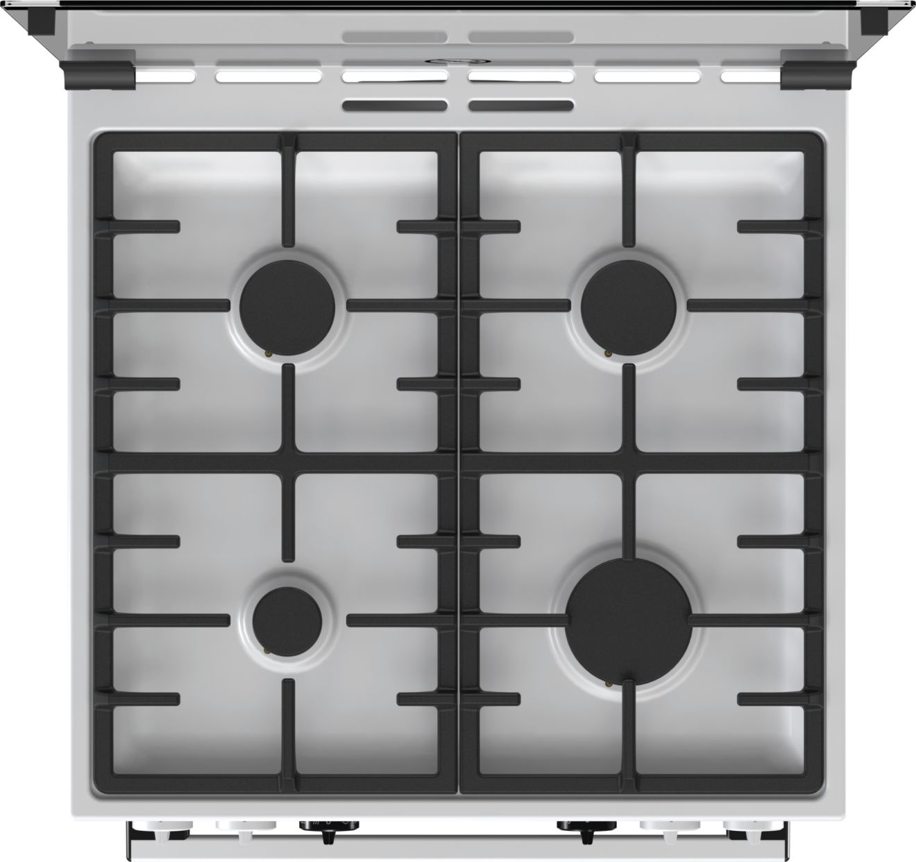 Gorenje K6351WF Freestanding cooker Electric Gas Black, White – image 2
