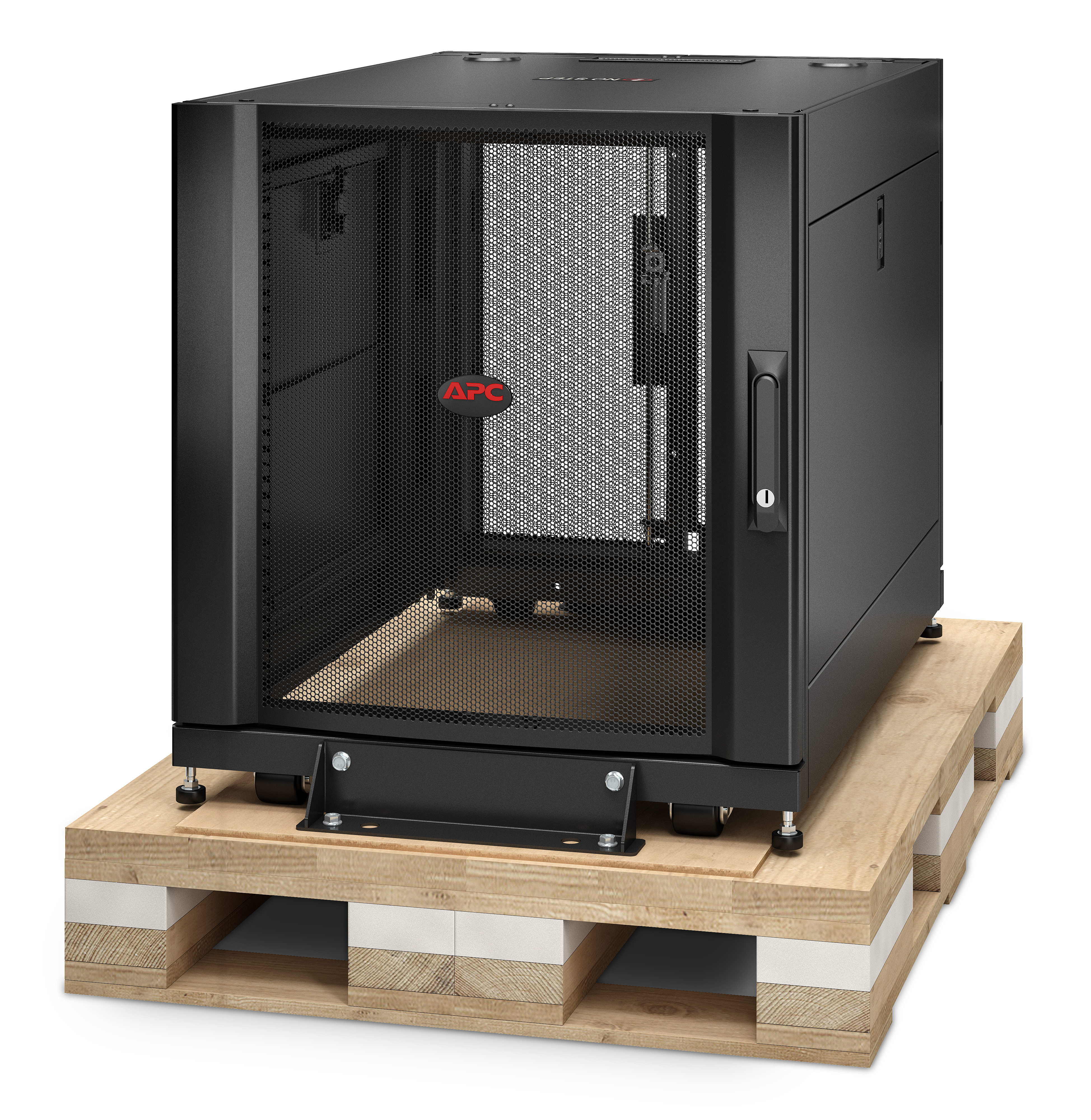 APC NetShelter SX - Rack cabinet - black - 12U - 19" - TAA Compliant - for P/N: SURT48RMXLBP