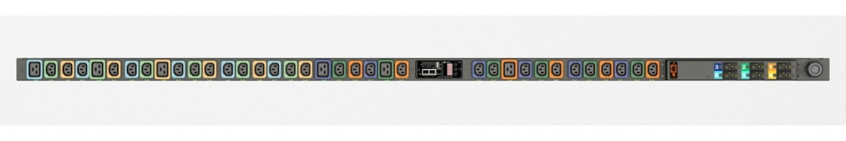 Vertiv Geist MNS3EGW1-36PT63-3TL56A0A10-S-A power distribution unit (PDU) 36 AC outlet(s) 0U Black