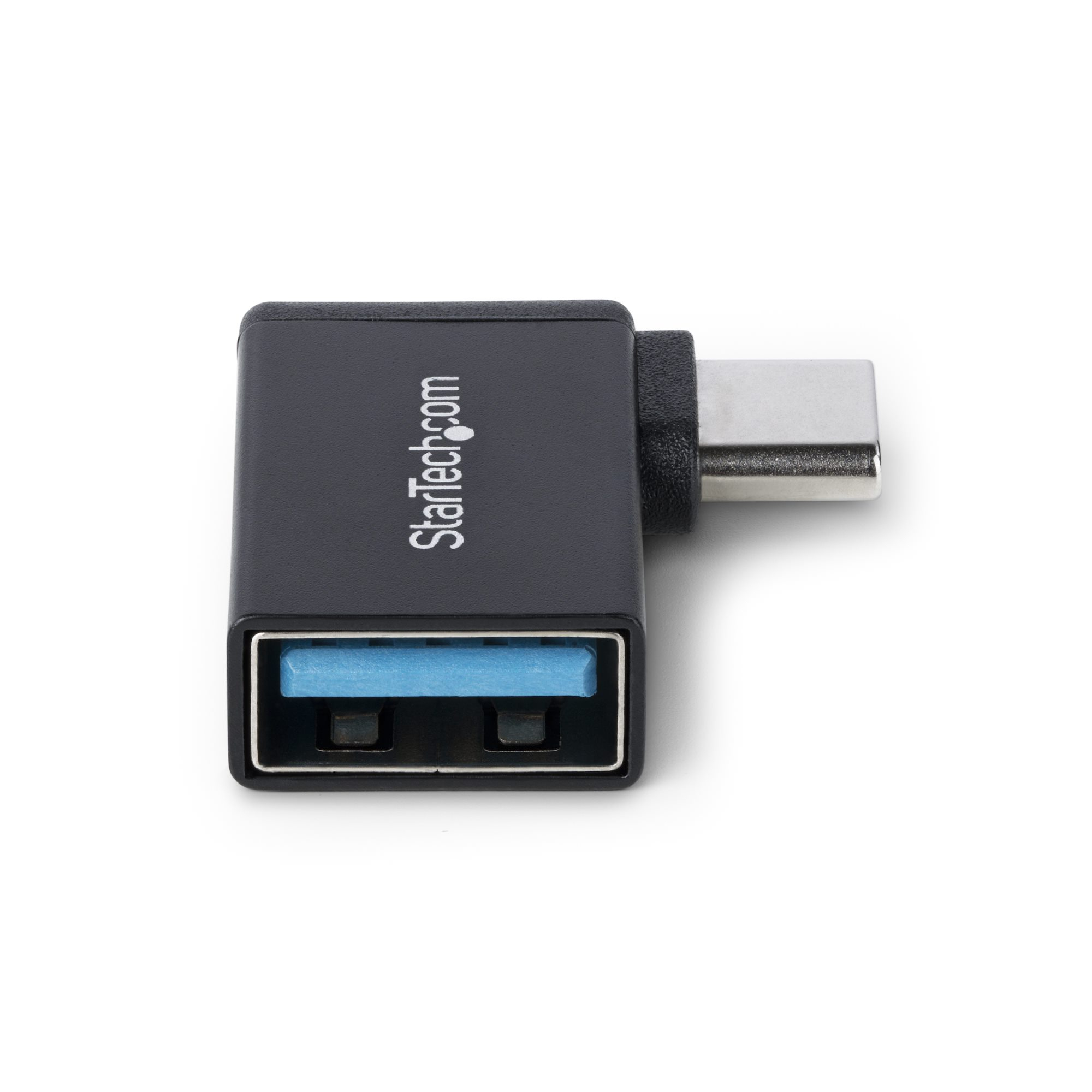 USB-C zu USB-A Adapter, Rechtwinklig, USB 5Gbps, 3A, USB-C Stecker auf USB-A Buchse Konverter, Robustes Metallgehäuse - Thunderbolt-Kompatibel