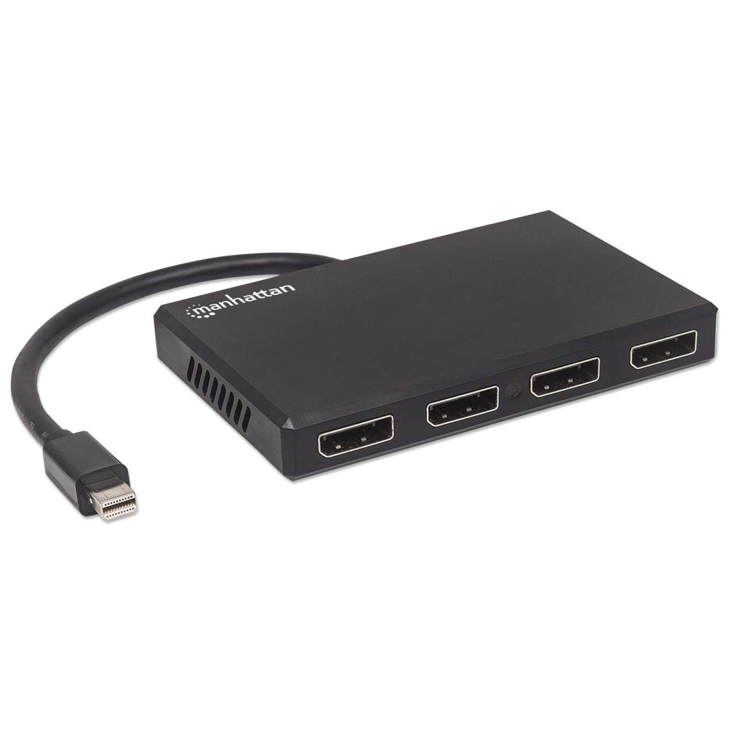 Manhattan Mini DisplayPort to 4-Port DisplayPort Splitter Hub with MST, 4K@30Hz, USB-A Powered, Video Wall Function, HDCP 2.2, Black, Box – image 2