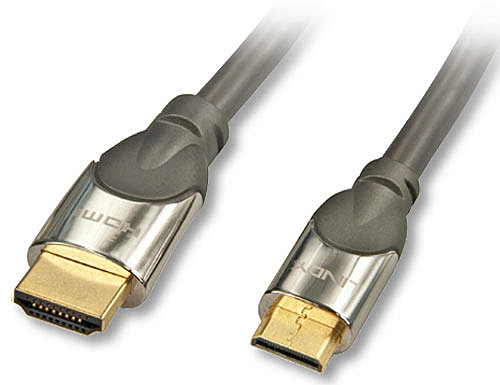 Lindy 41436 HDMI-kabel 1 m HDMI Typ A (standard) HDMI Type C (Mini) Svart