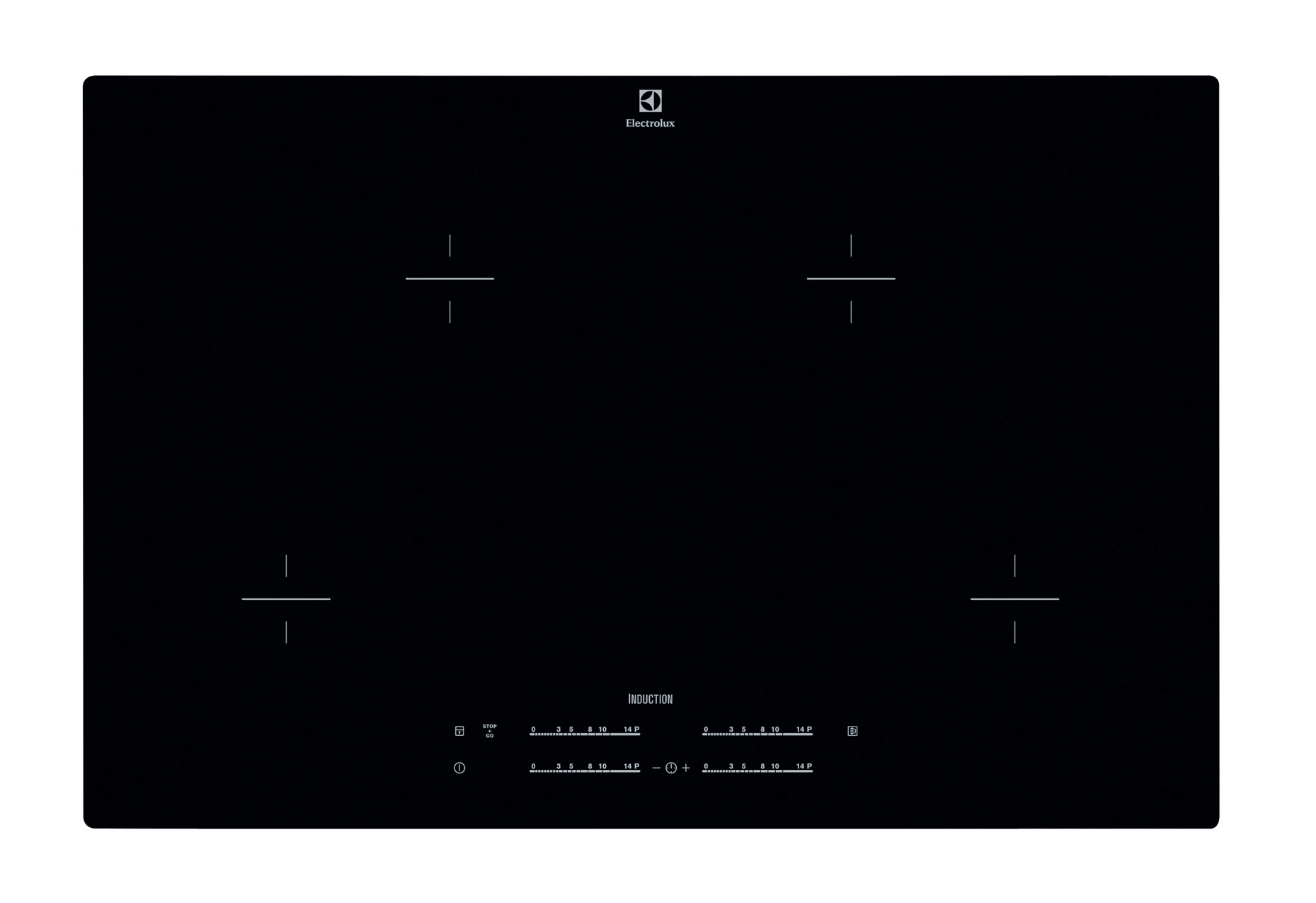 Electrolux EHL8540IOK Black Built-in Zone induction hob 4 zone(s)