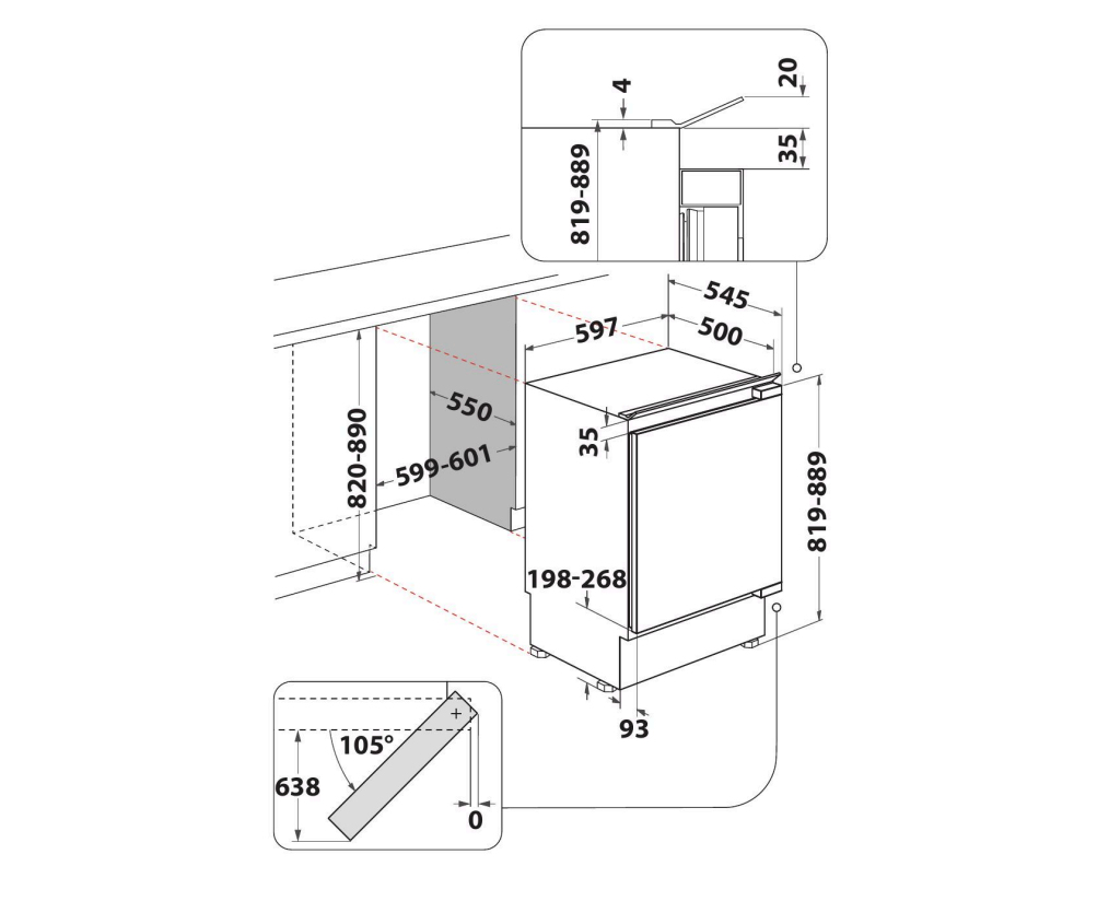 Indesit INBUL021 fridge Built-in – image 5