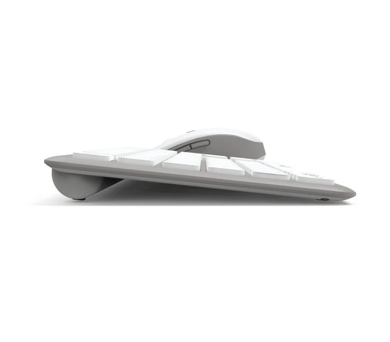Hama WKM-550 keyboard Mouse included Home/Office RF Wireless + Bluetooth QWERTZ Swiss Grey, White – image 6