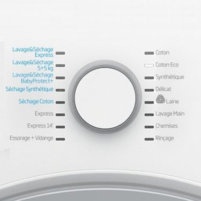 Beko WDW85122 washer dryer Freestanding Front-load Black, Silver, White – image 4