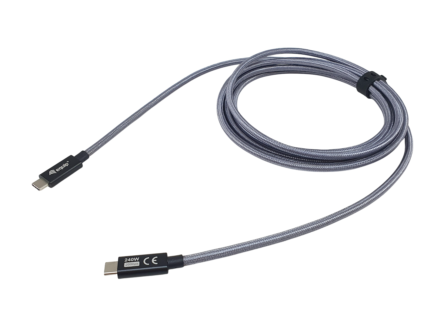 USB 3.2 Gen 2x2 C auf C Kabel, 2,0m, PD240W, 4K/60Hz, 21Gbps, Schwarz