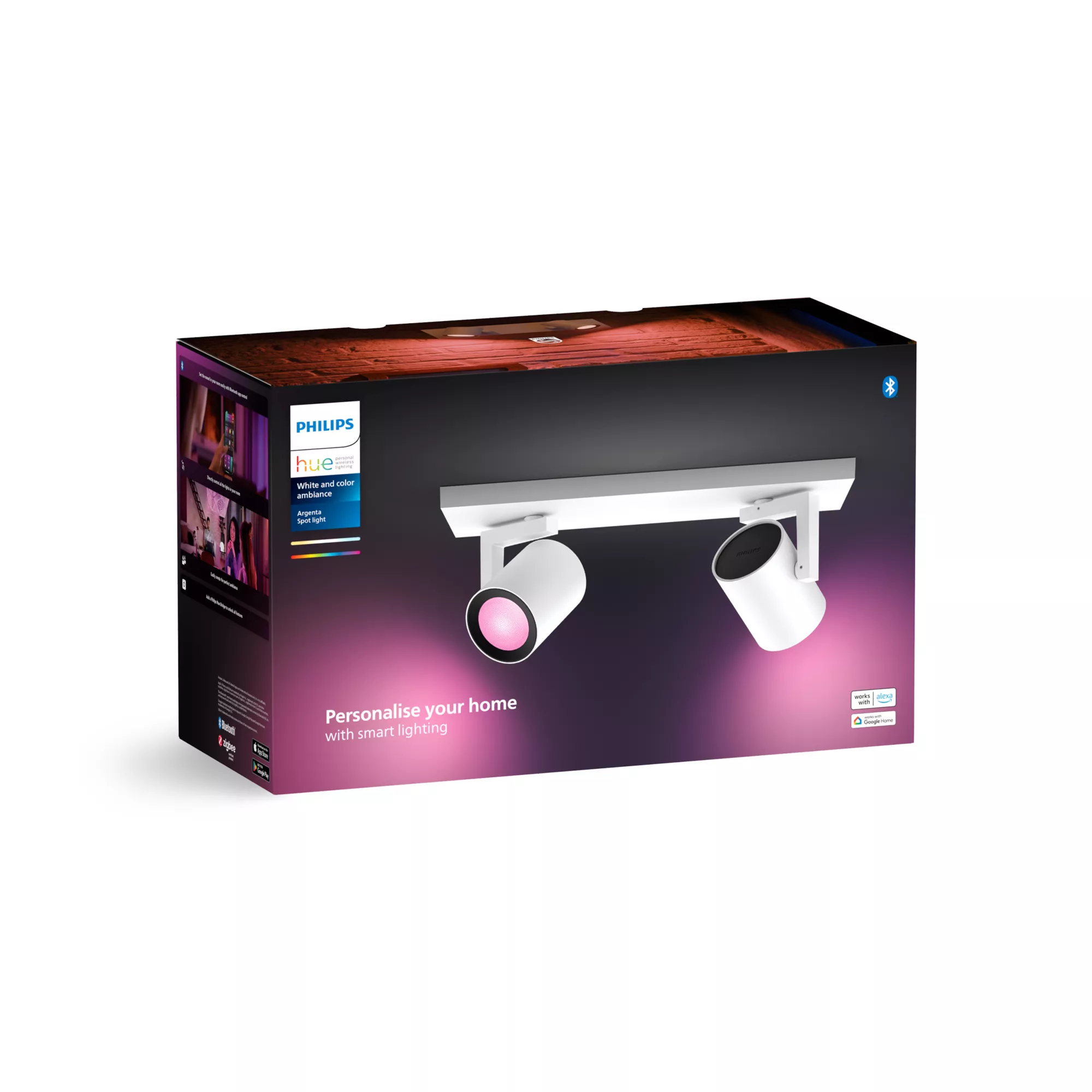 Philips by Signify Philips Hue White and colour ambience Argenta double spotlight – image 5