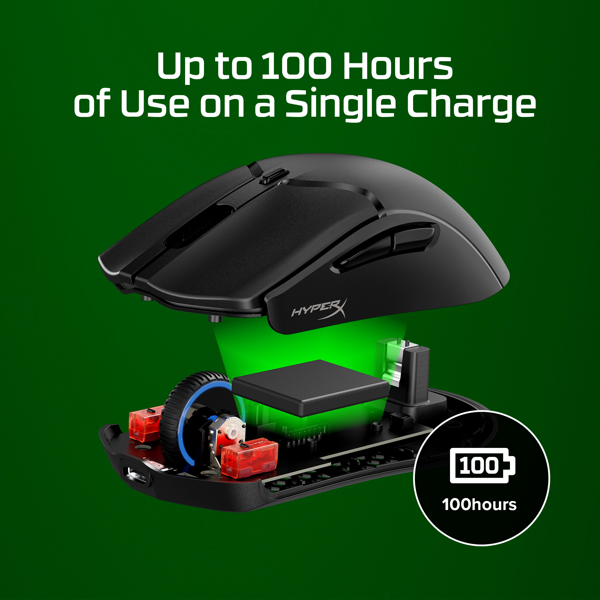 HyperX Pulsefire Haste 2 Mini Wireless Black Gaming Mouse – image 4