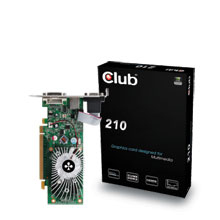 CLUB3D CGNX-212LI graphics card GeForce 210 GDDR2