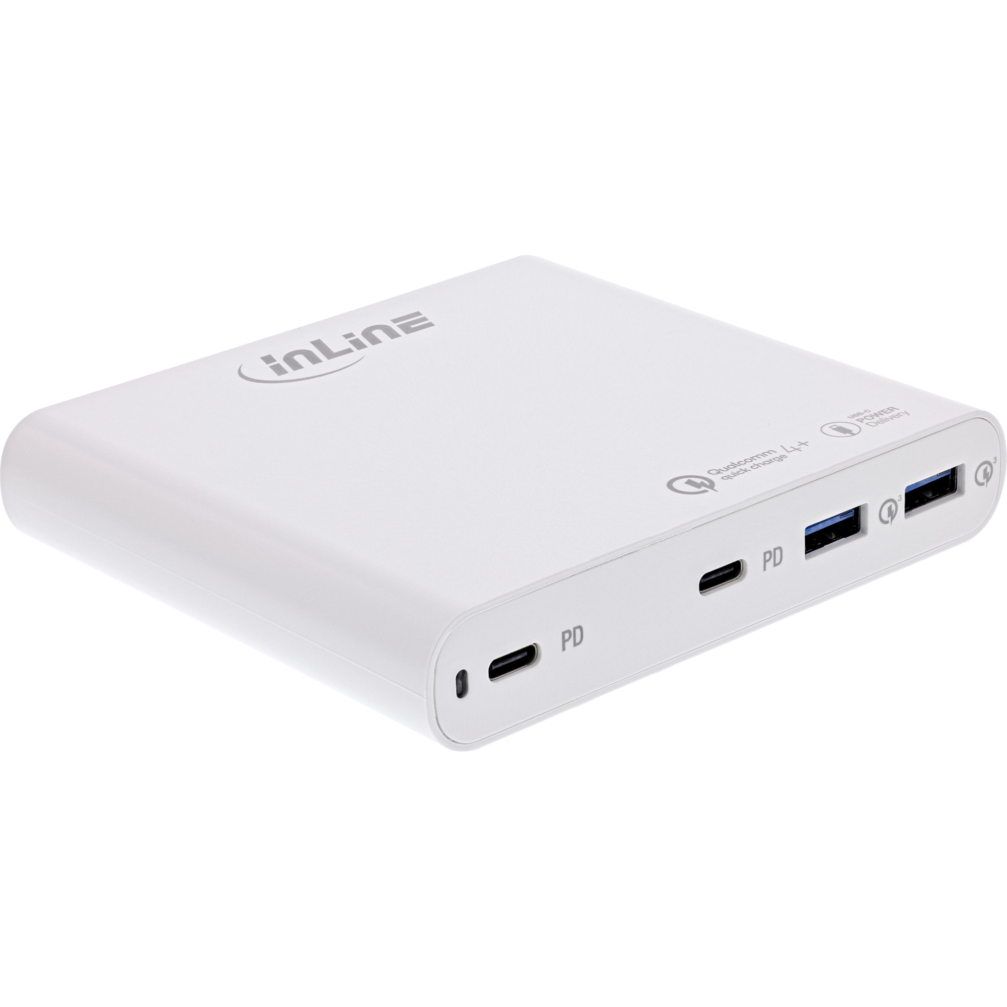 InLine USB power supply, GaN charger, 4-port, 2x USB-C + 2x USB-A – image 2