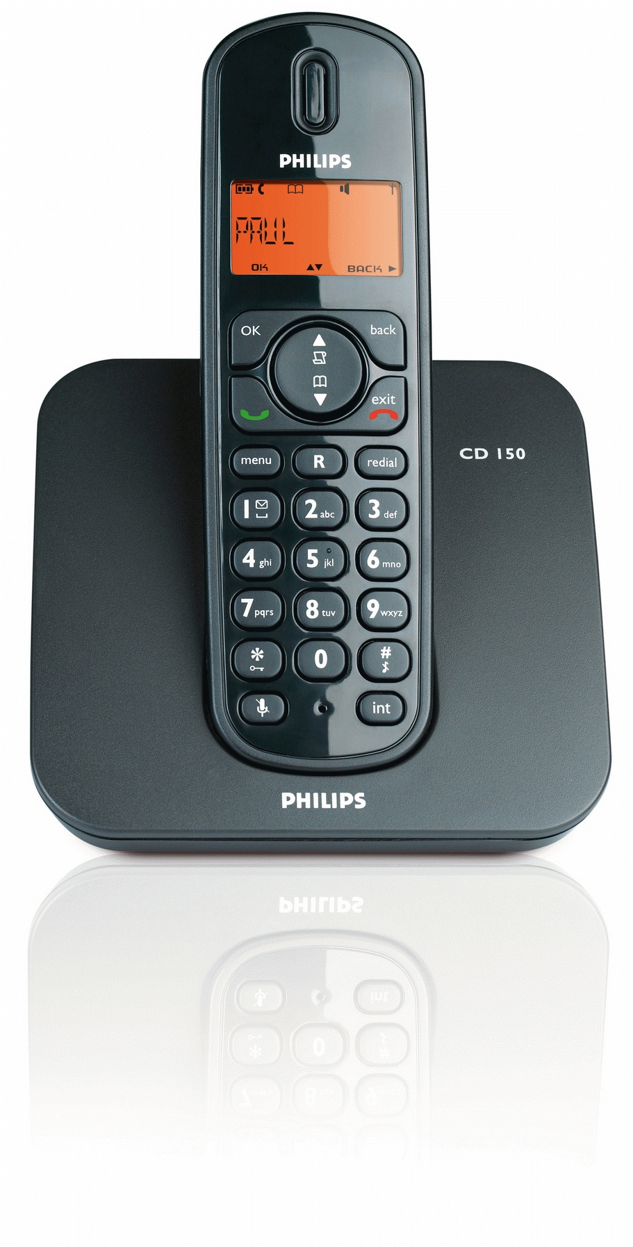 Philips CD1501B/53 telephone DECT telephone Caller ID Black – image 2