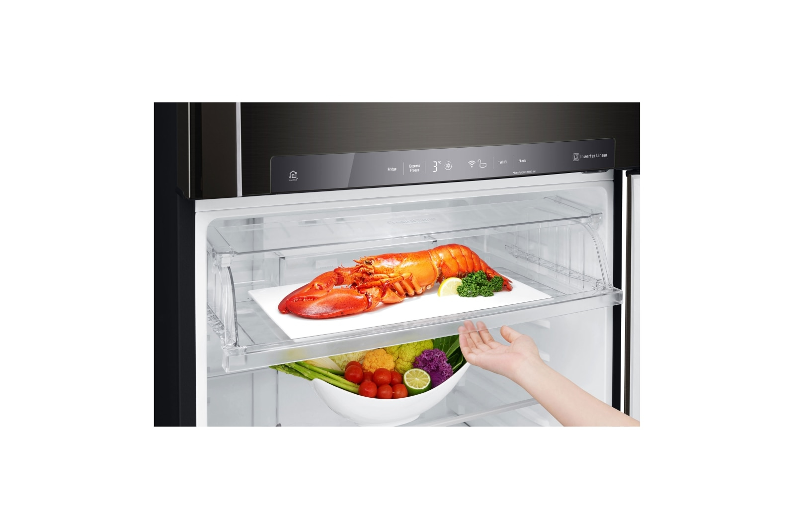 LG GTF7850BL fridge-freezer Freestanding – image 4