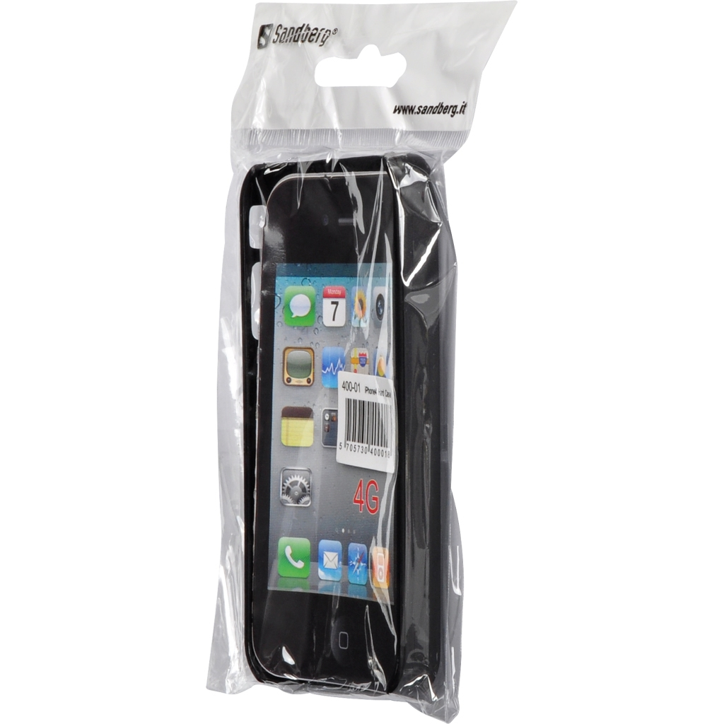 Sandberg Hard back case Black iPhone 4 – image 2