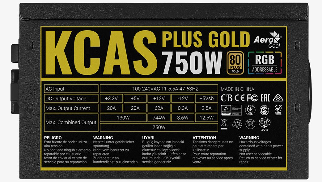 Aerocool KCAS PLUS GOLD 750W – image 9