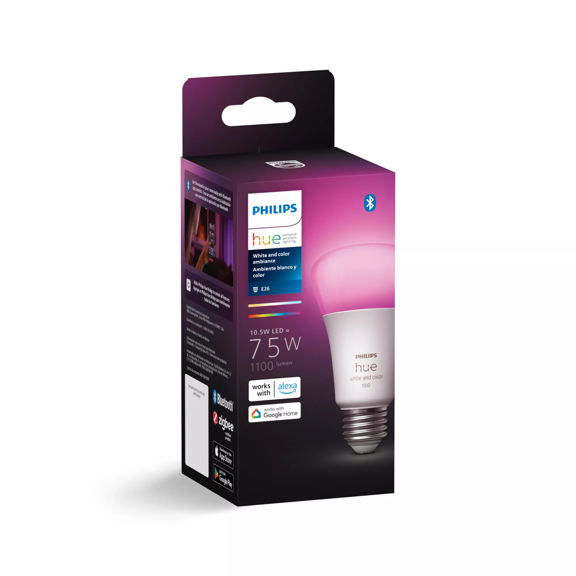 Philips by Signify Philips Hue White and colour ambience 046677563257 smart lighting Smart bulb Bluetooth/Zigbee – image 3