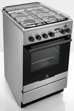 Electrolux EKK54953OX cooker Freestanding cooker Electric Gas Black, Stainless steel – image 3
