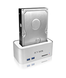 ICY BOX IB-111HCR-U3 USB 3.2 Gen 1 (3.1 Gen 1) Type-B Silver – image 2
