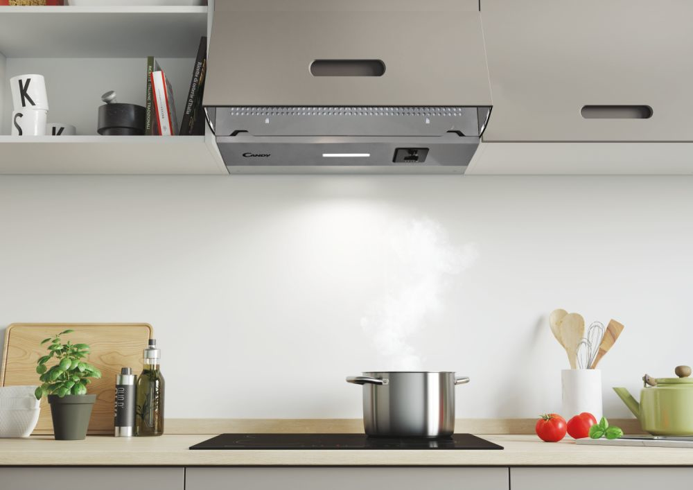 Candy CBP612/4GR/1 Semi built-in (pull out) Grey, Silver 221.7 m³/h – image 4
