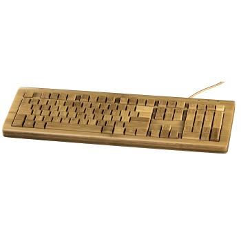 Hama Bamboo keyboard Home USB – image 1