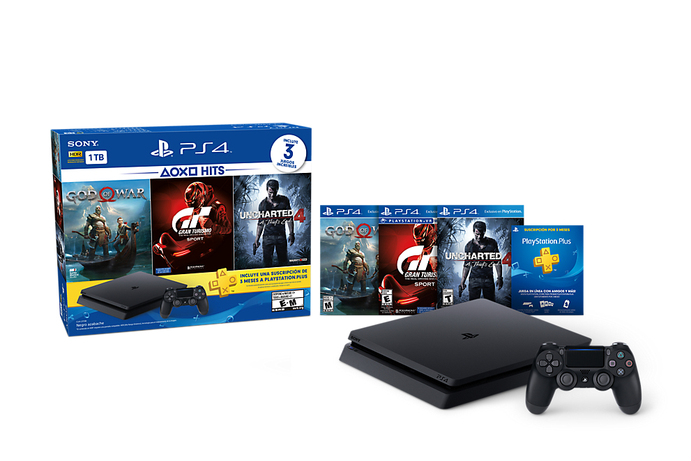 Sony Interactive Entertainment PlayStation 4 + God of War + GT Sport + UNCHARTED 4 – image 1